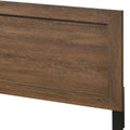 Oak Eastern King Panel Bed With Slat Box Spring Not Required King Oak Wood Bedroom Contemporary Panel Particle Board Mdf