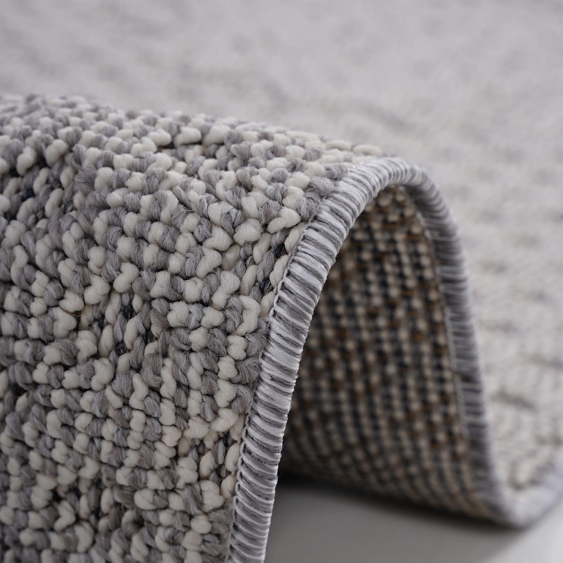 Naar Guros Collection 5X7 White Ivory Medallion Indoor Outdoor Area Rug White Polypropylene