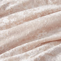 Crushed Velvet Sherpa Reversible Comforter Set Queen Pink Polyester