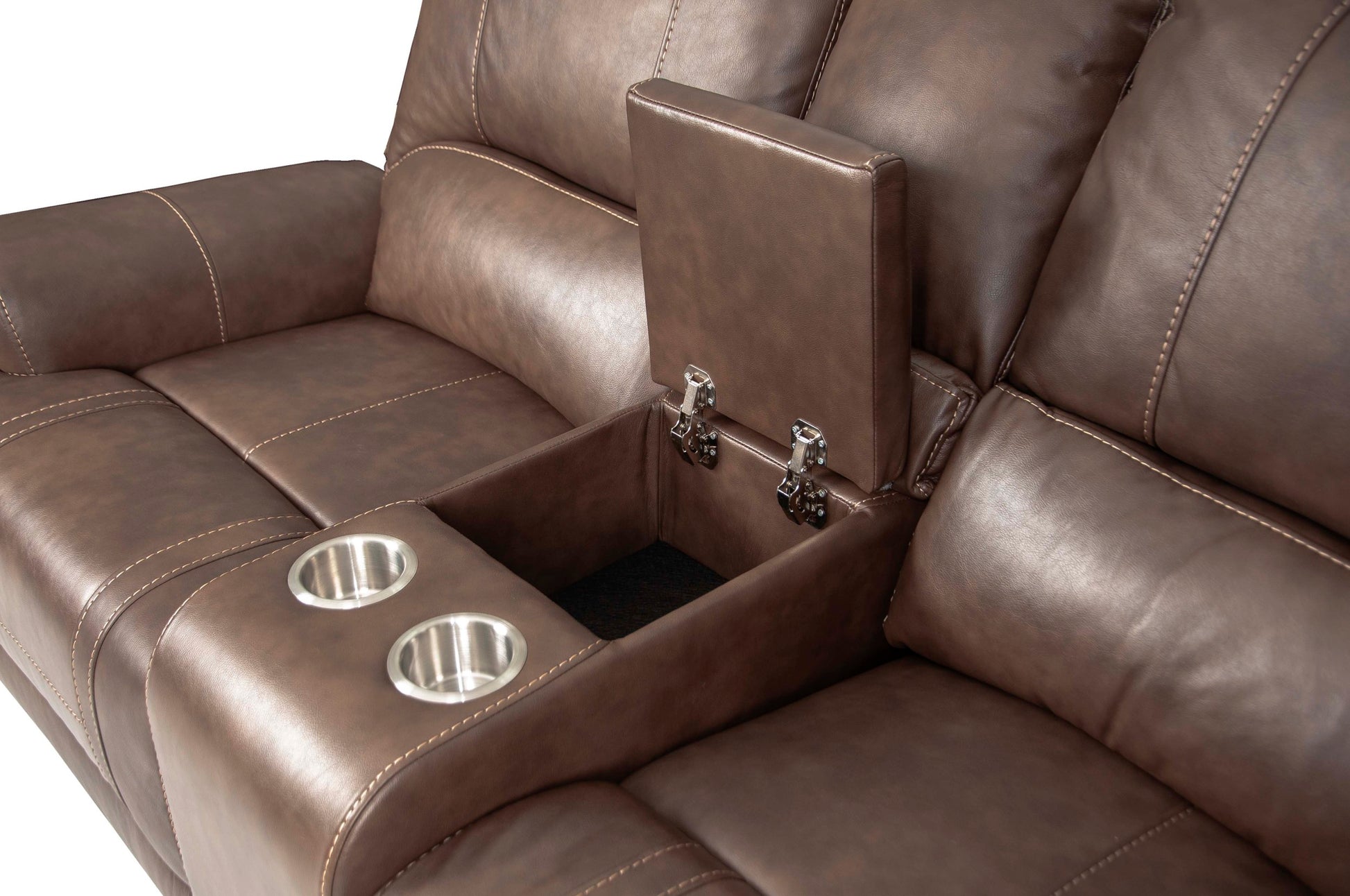 Power Seat In Brown Brown Leather