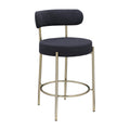 Modern Sherpa Counter Height Stools Set Of 2, Uphsoltered 26