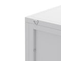 22.25'' Floor Coner Cabinet,Three Tiers With Tempered Glass Doors And Storage Shelves For Bathroom, Living Room And Bedroom White White Glass Metal