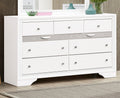 Madrid G02390 D Dresser White Wood