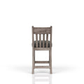Rustic Gray Counter Stool Set Of 2 Gray Solid Wood Mdf