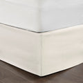 Wrap Around Adjustable Bedskirt Ivory One Size Ivory Microfiber