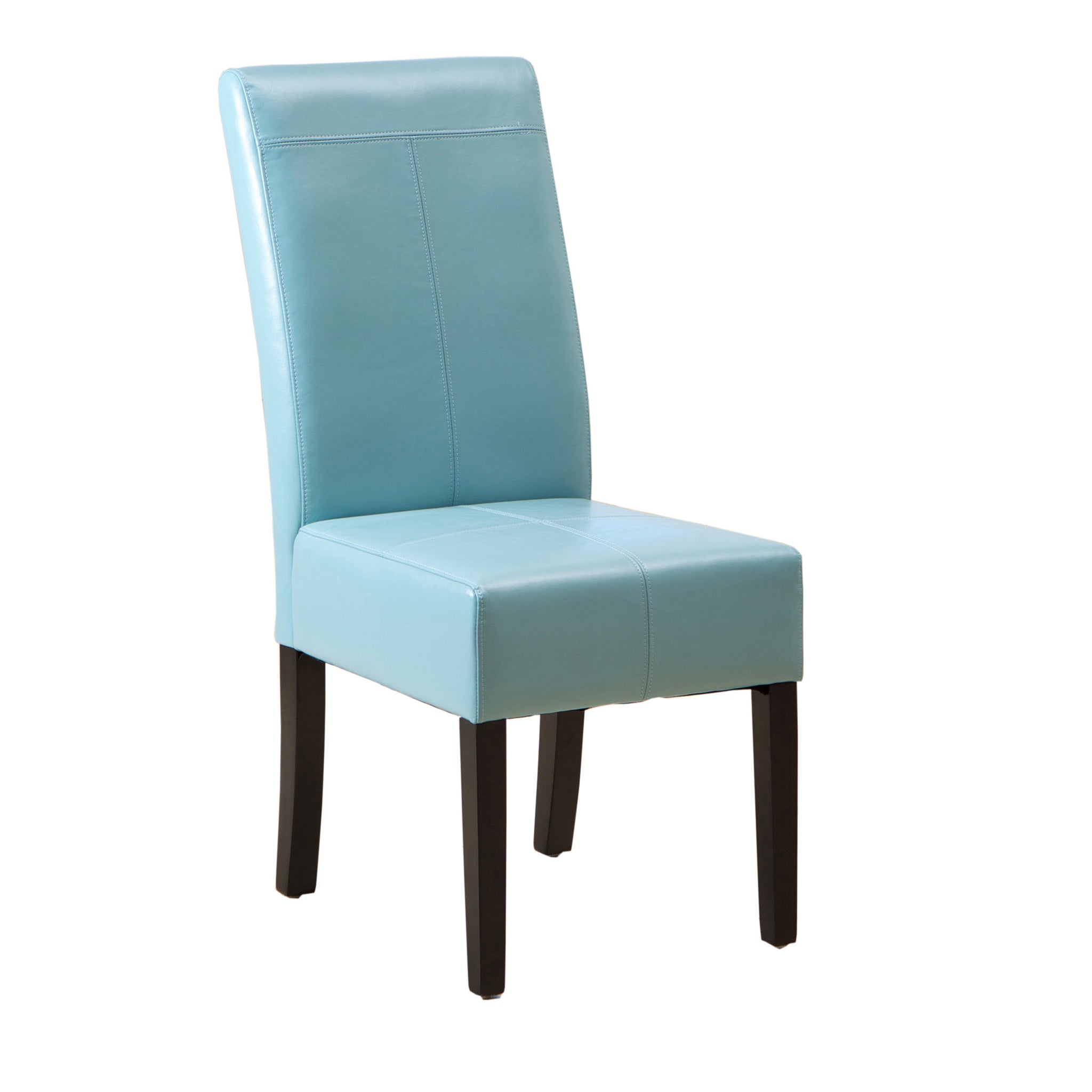 Pertica Kd Dining Chair2Pcs Set Teal Blue Leather