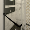 Shower Doors Matte Black Tempered Glass