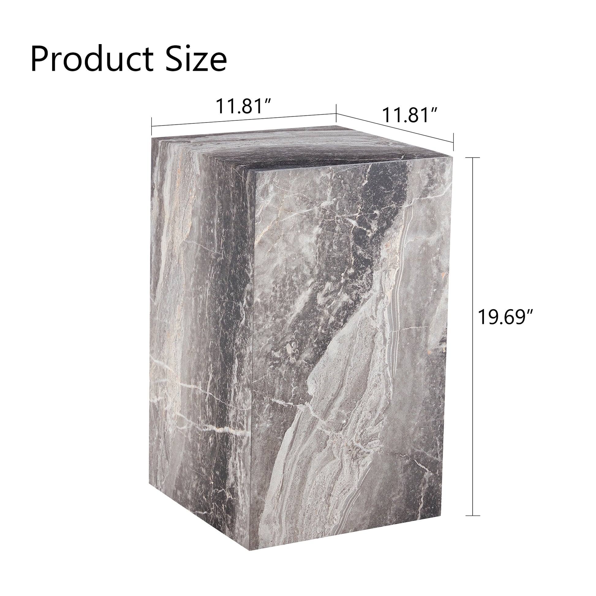 Elevate Your Living Space With This Modern Mdf Coffee Table, Which Showcases Gray Textured Patterns. It Is Characterized By Stylish Design. Grey Mdf