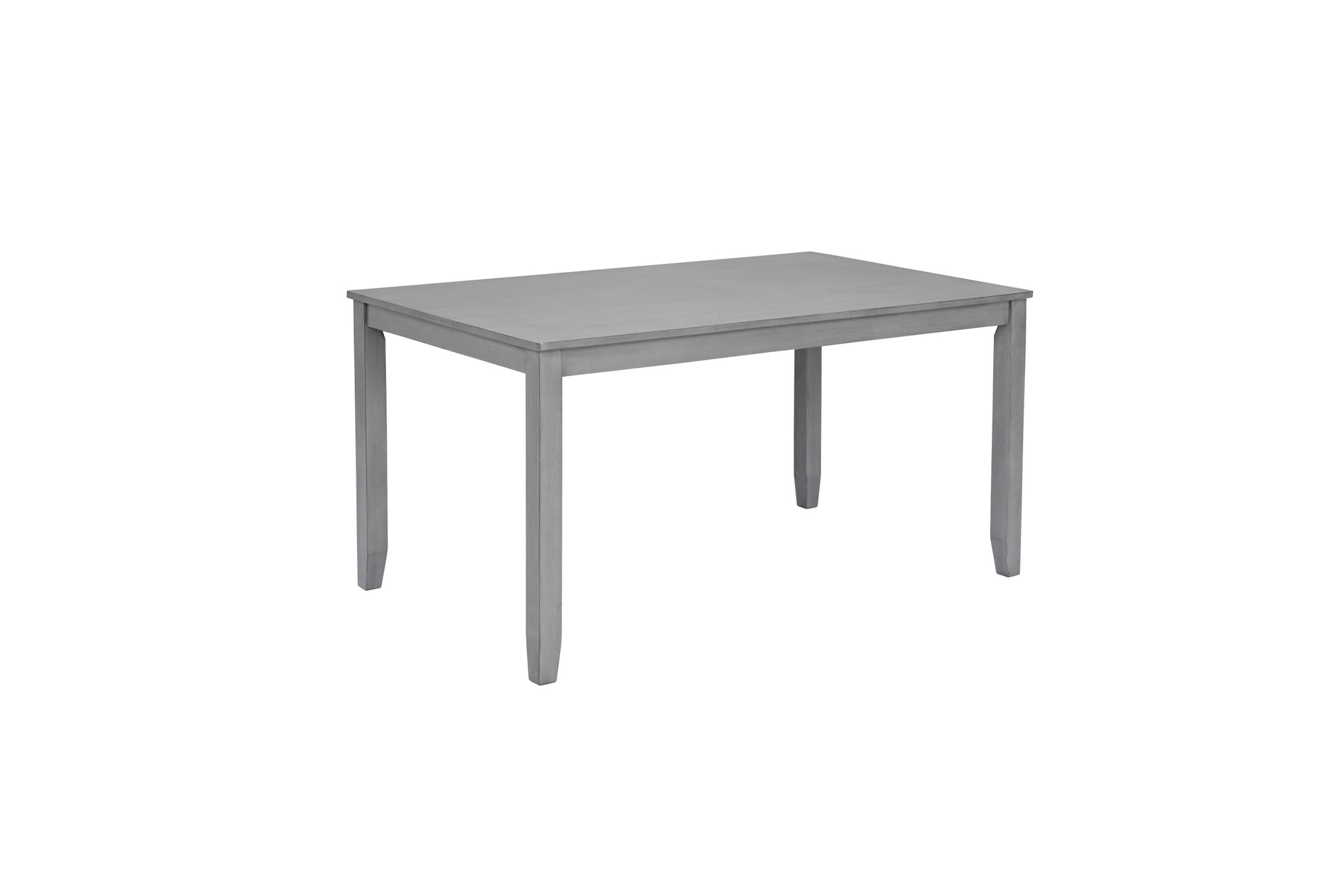 5 Piece Modern Dining Set, Rectangular Wooden Dining Table With 4 Upholstered Chairs For Kitchen, Dining Room, Gray Wood Gray Seats 4 Gray Wood Dining Room Acacia 4 Leg Rectangular Dining Table With Chair Acacia Wood