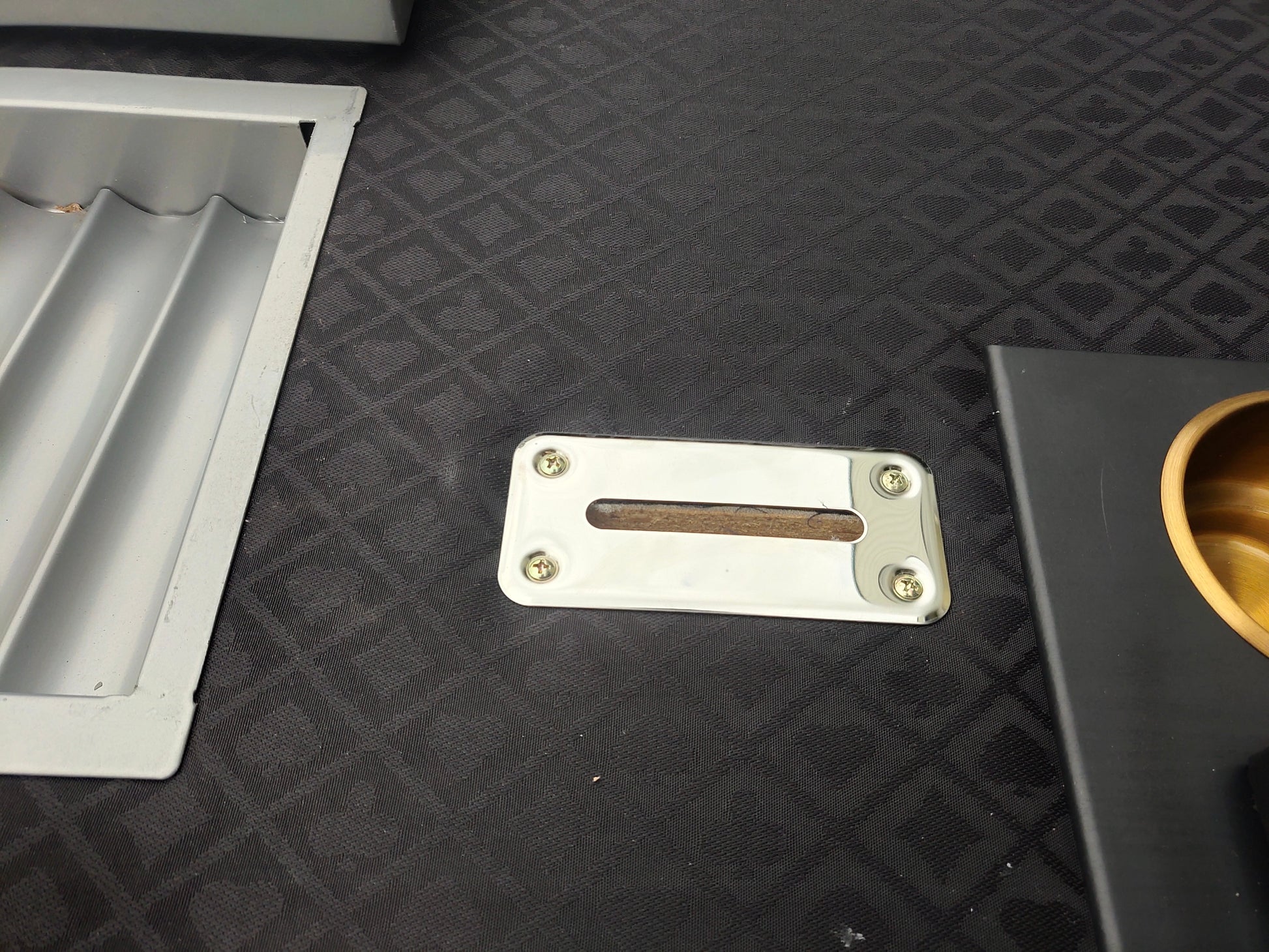 96" Poker Table For Casino Game Texas Holdem Oval Black With Waterproof Felt Chips Tray Drop Box Black Primary Living Space Modern Wood