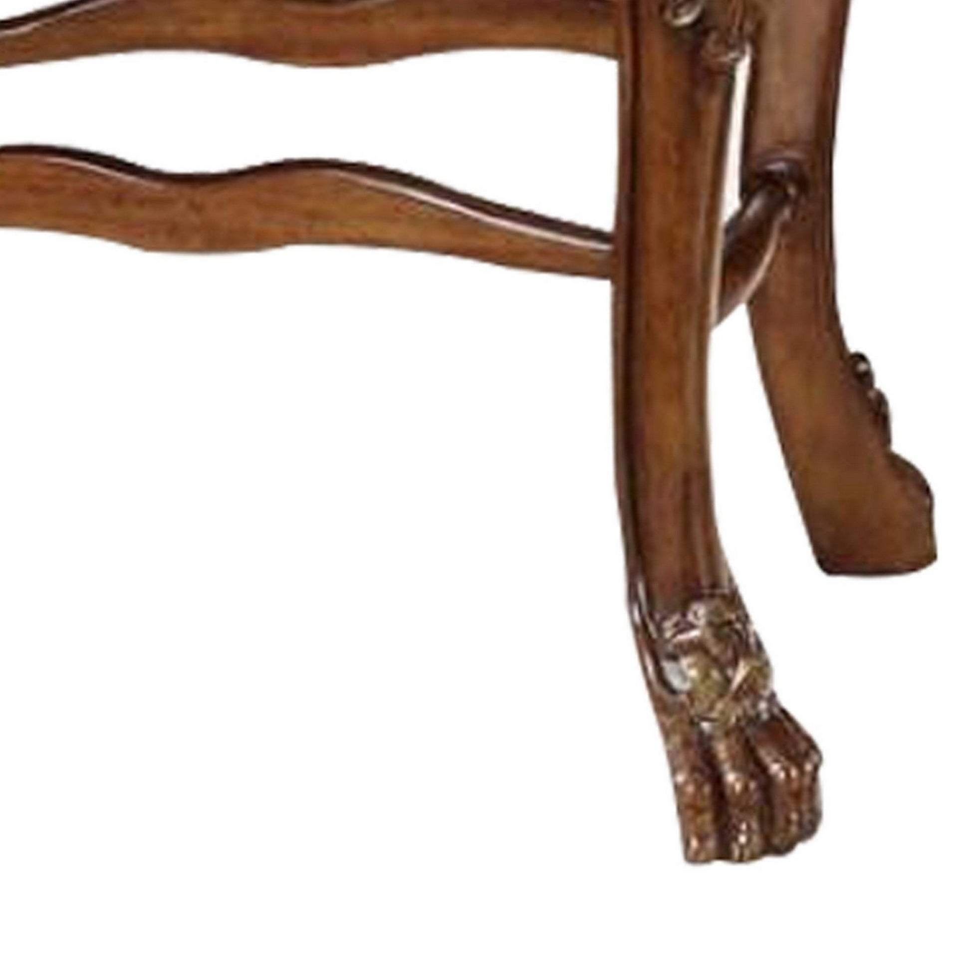 Wooden Counter Height Chaircherry Oak Brown, Set Of 2 Brown Wood