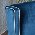 Club Chair Blue Velvet