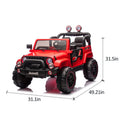 24V Kids Ride On Electric Car W Parents Control,Seat Width 19.09In,2Wd,Rear Suspension,Trunk Storage,Portable Pull Rod,Light&Searchlight,Bluetooth,Usb,Provide A Speed Of 2.5 4Mph For Kids Aged 3 8.