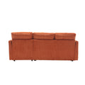United Modular Sectional Sofa L Shaped Modular Couch With Reversible Chaise Modular Sofa Sectional Couch With Storage Seats Orange Velvet 3 Seat