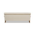 Alana Lawson Three Cushion Tightback Sofa, Light Beige Linen Beige Foam Linen 3 Seat