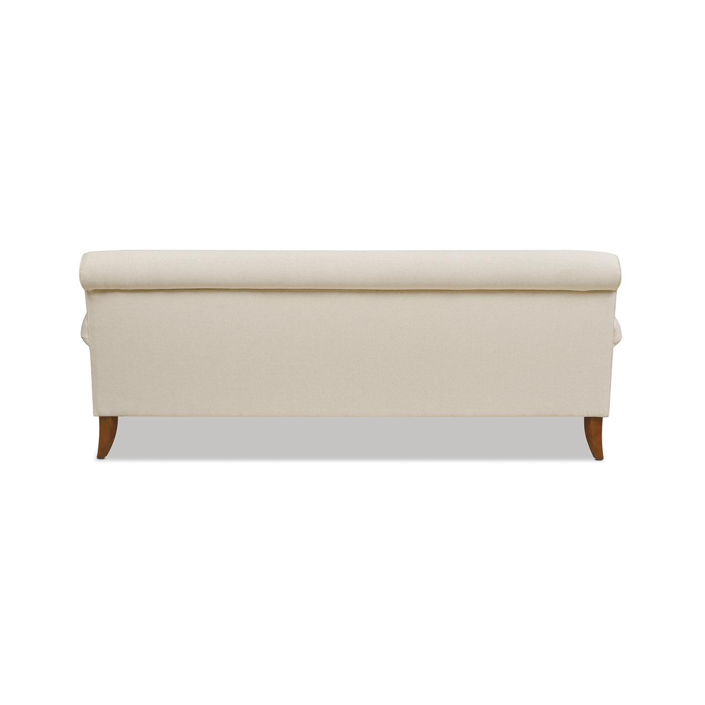 Alana Lawson Three Cushion Tightback Sofa, Light Beige Linen Beige Foam Linen 3 Seat