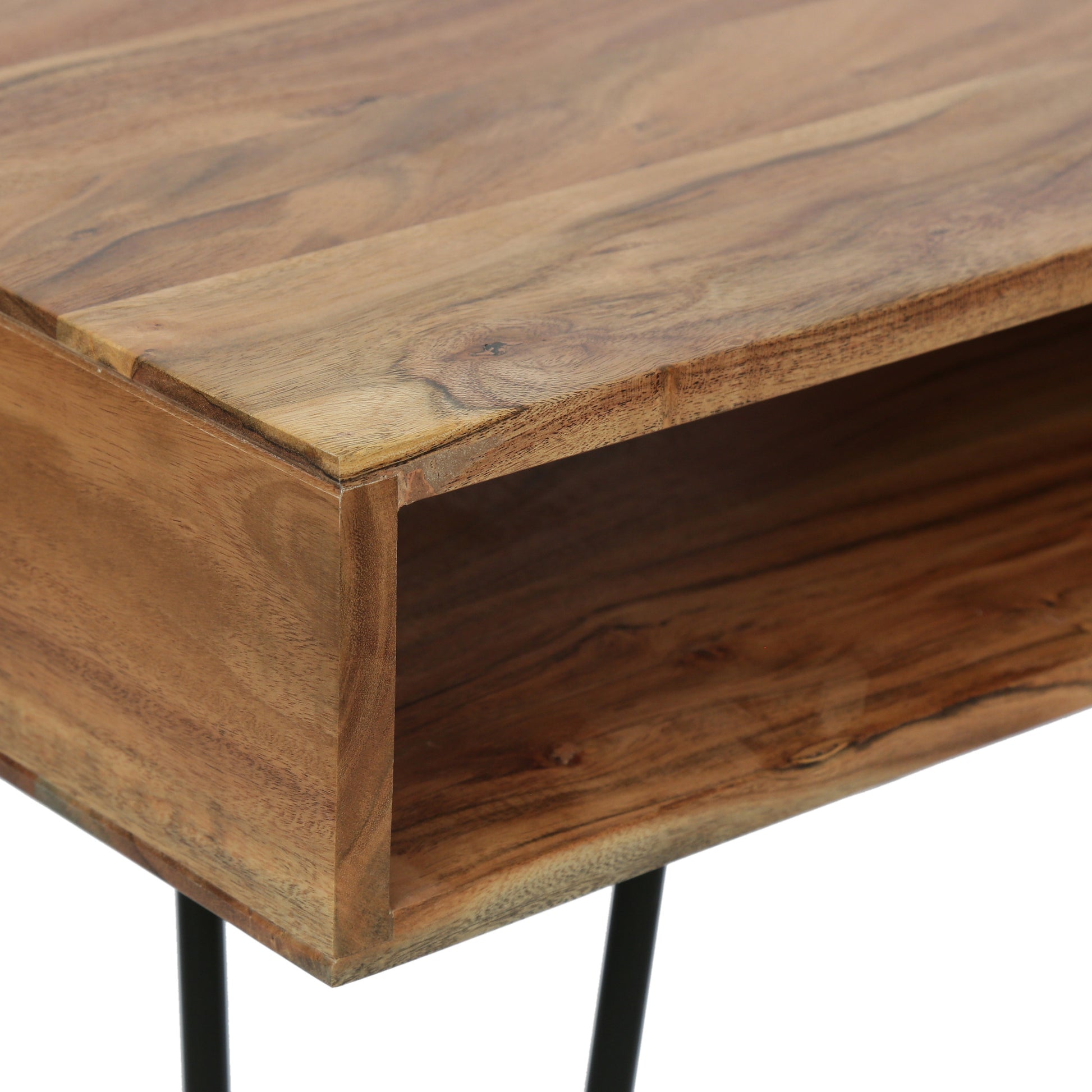 Desk Natural Wood Metal