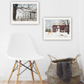 2 Piece Vignette Life In The Countryside Winter White Framed Wall Art For Living Room, Bedroom Wall Art Print For Home Decor By Billy Jacobs Multi Wood Paper