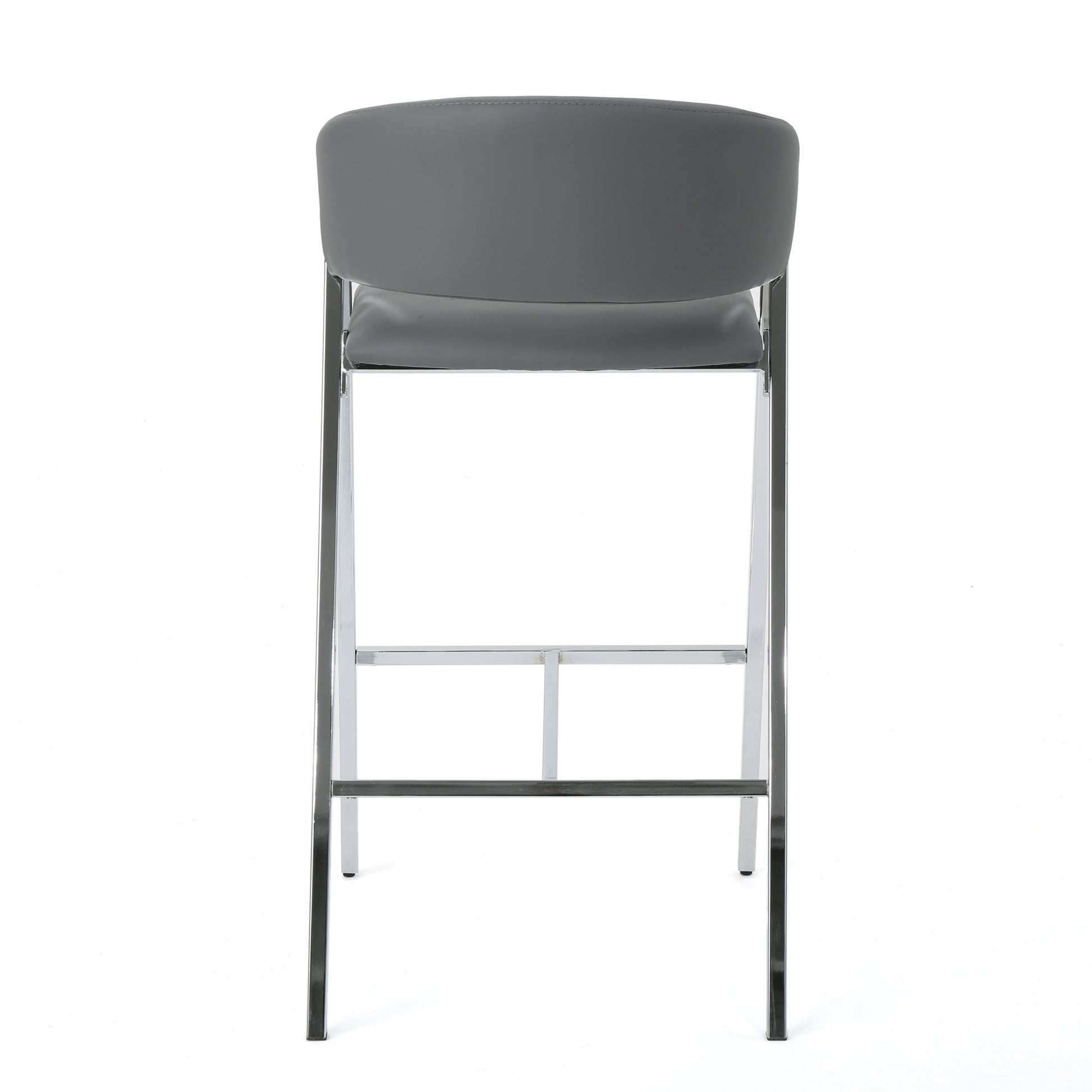 Bar Chair Mp2 Set Of 2 Grey Pu