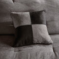 7 Piece Faux Suede Comforter Set Grey Queen Queen Grey Polyester