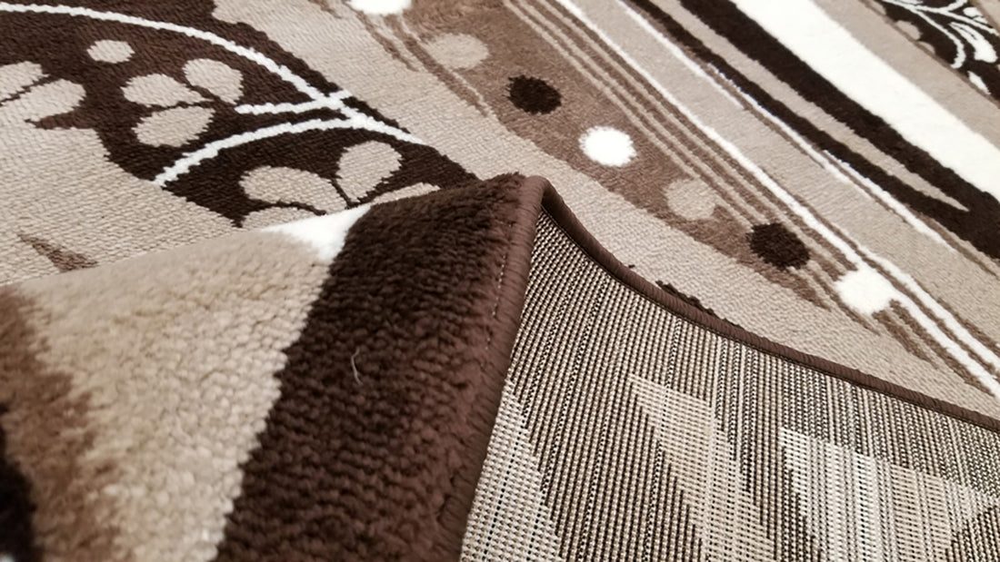 Jersey Area Rugs, Carpets For Livingroom, 7X10 Area Rugs ,1843 Brown Rectangle 8&10 Brown Contemporary Abstract Polypropylene