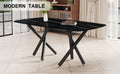 Large Modern Minimalist Rectangular Dining Table With 0.39 