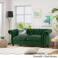 Seat Sofa Emerald Velvet 2 Seat