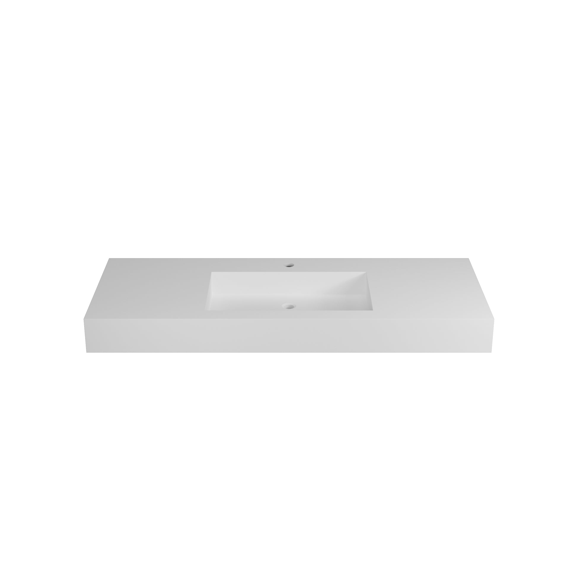 Solid Surface Basin Matte White Contemporary Solid Surface