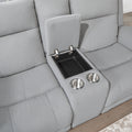 Eco Grey Console Reclining Seat Gray Fabric