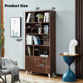 Bookcase, Bookshelf,Walnut Old Sku:Am180710 H Walnut Closed Back Wood Mdf