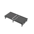 Adjustable Bed Base Frame Twin Xl 0.9X2M Head And Foot Incline Wireless Remote Control Twin Xl Black Metal