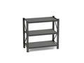 3 Tier Industrial Shelving Rack 47In, Heavy Duty Steel Shelving Unit Adjustable, 51.2