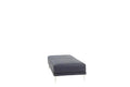 Modern Ink Blue Large Ottoman Metal Legs 1Pc Cocktail Ottoman Living Room Blue Faux Leather Primary Living Space Blue Contemporary,Modern Rectangle Bonded Leather