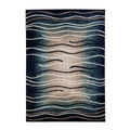 Jersey Area Rugs, Carpets For Livingroom, 5X7 Area Rugs ,3001 Blue Rectangle 5&7 Blue Contemporary Abstract Polypropylene