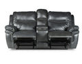 Isabella Sofa And Loveseat Set Gray Dark Gray Faux Leather 5 Seat