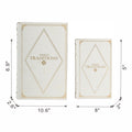 Set Of 2 Book Boxes, L:10.6X6.9X2.6