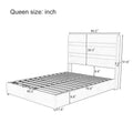 Upholstered Platform Queen Size Hydraulic Storage Bed, Lift Up Storage Bed With Rgb Led Light Headboard, No Box Spring Needed,Velvet,Gray Queen Gray Velvet Wood Metal