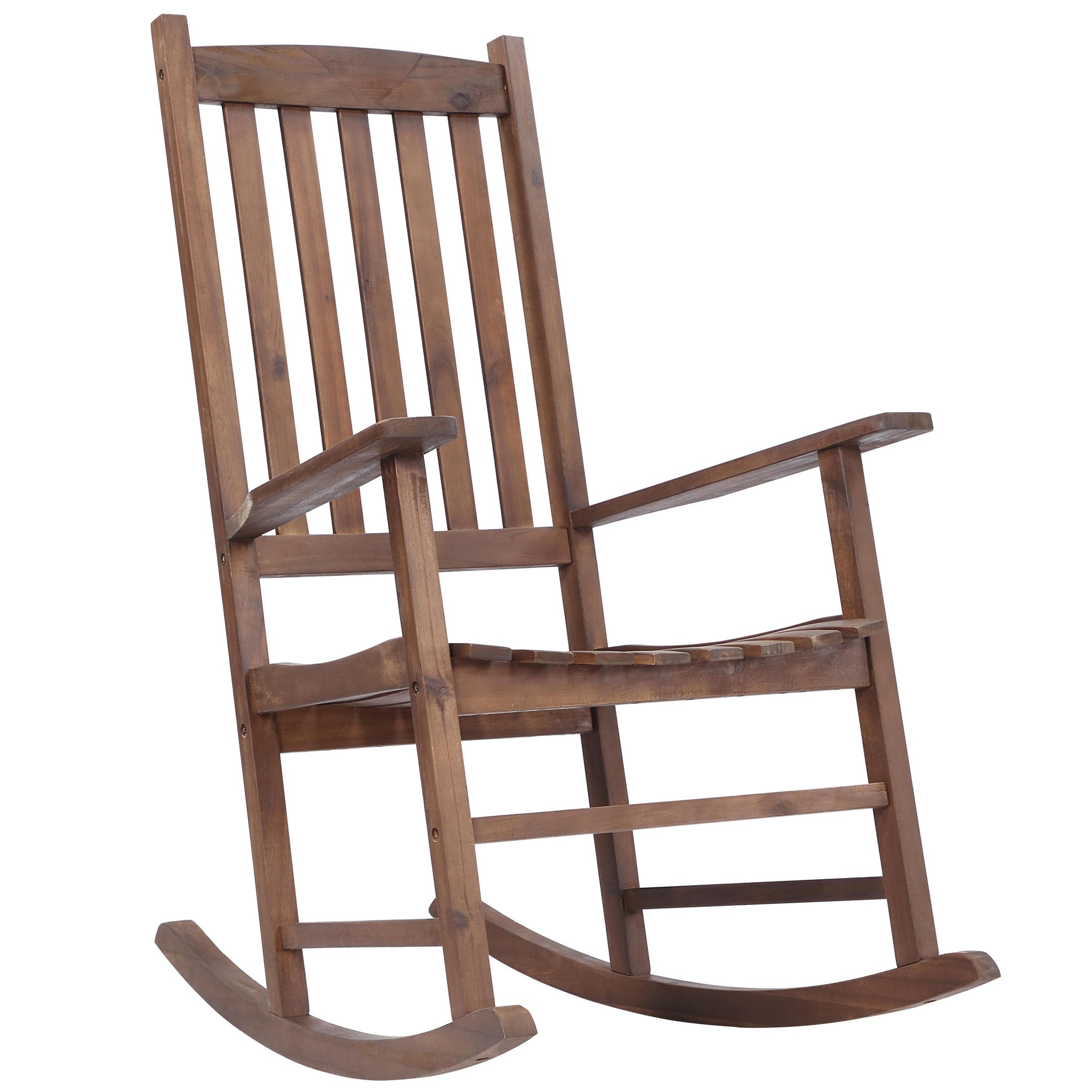 Outdoor Rocking Chair Patio Rocker Brown Brown Acacia Wood