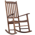 Outdoor Rocking Chair Patio Rocker Brown Brown Acacia Wood