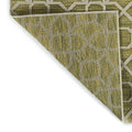 Contemporary, Transitional, Geometric, Textured, High Low Cut & Loop 2' X 3' Rectangle Throw Rug Lime Green Polypropylene