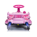 12V Kids Ride On Electric Toy,360 Degree Drift In Place,Spray Function,Front&Side Lights Design,Usb Mp3,Bluetooth,Music, 3.73 4.35 Mph,Easy Installation,Ultimate Cool Operation For Kids Aged 3 . Pink 100 149 Lbs Polypropylene