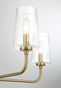 Dazzle Five Lights Chandelier With Clear Seeded Glass Satin Brass Clear,Gold Ceiling Lights Brass,Glass