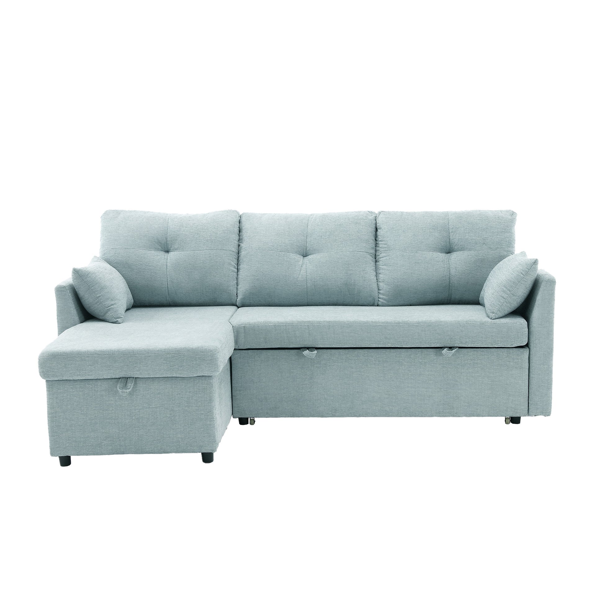 United Modular Sectional Sofa L Shaped Modular Couch With Reversible Chaise Modular Sofa Sectional Couch With Storage Seats Mint Green Chenille 3 Seat