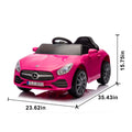 Licensed Mercedes Benz Cls 350,12V Kids Ride On Toy Car W Parents Control,2Wd,Four Wheel Suspension,Music,Bluetooth,Led Light,Usb,Power Display,Volume Adjustment,Speeds 1.24 3.11Mph For Kids Aged 2 4. Pink 50 99 Lbs Polypropylene