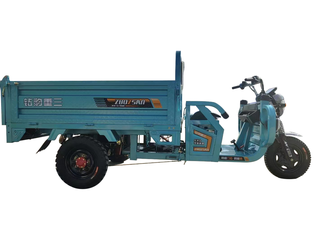 Pioneer Second Generation Electric Three Wheel 1.6M 2 Antique Blue Green Abs Rubber Steel Q235