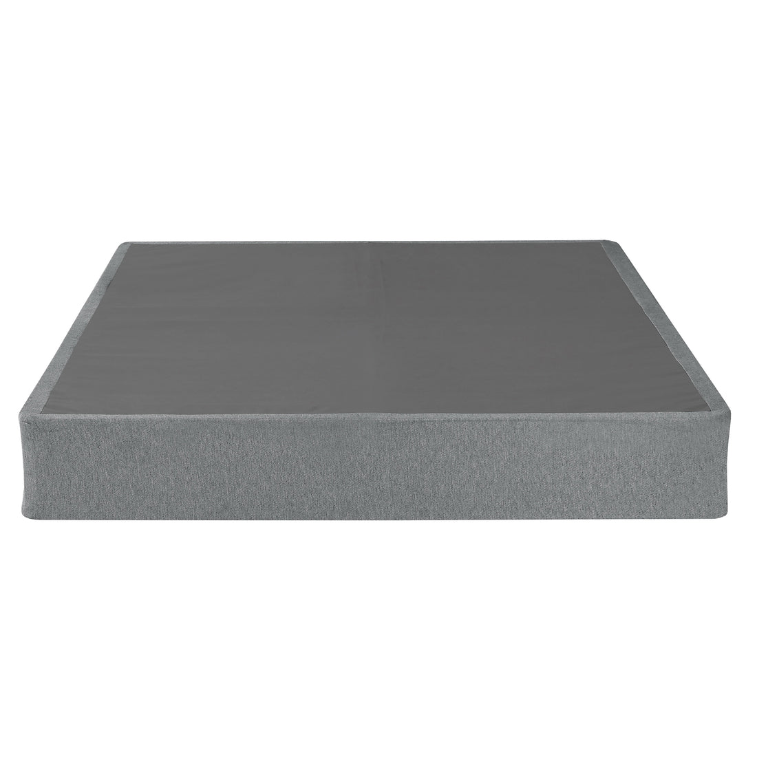 9 In. Twin Folding Mattress Box Spring Foundation Base, Polyester, Metal Frame Gray Bedroom Contemporary Metal Polyester Twin