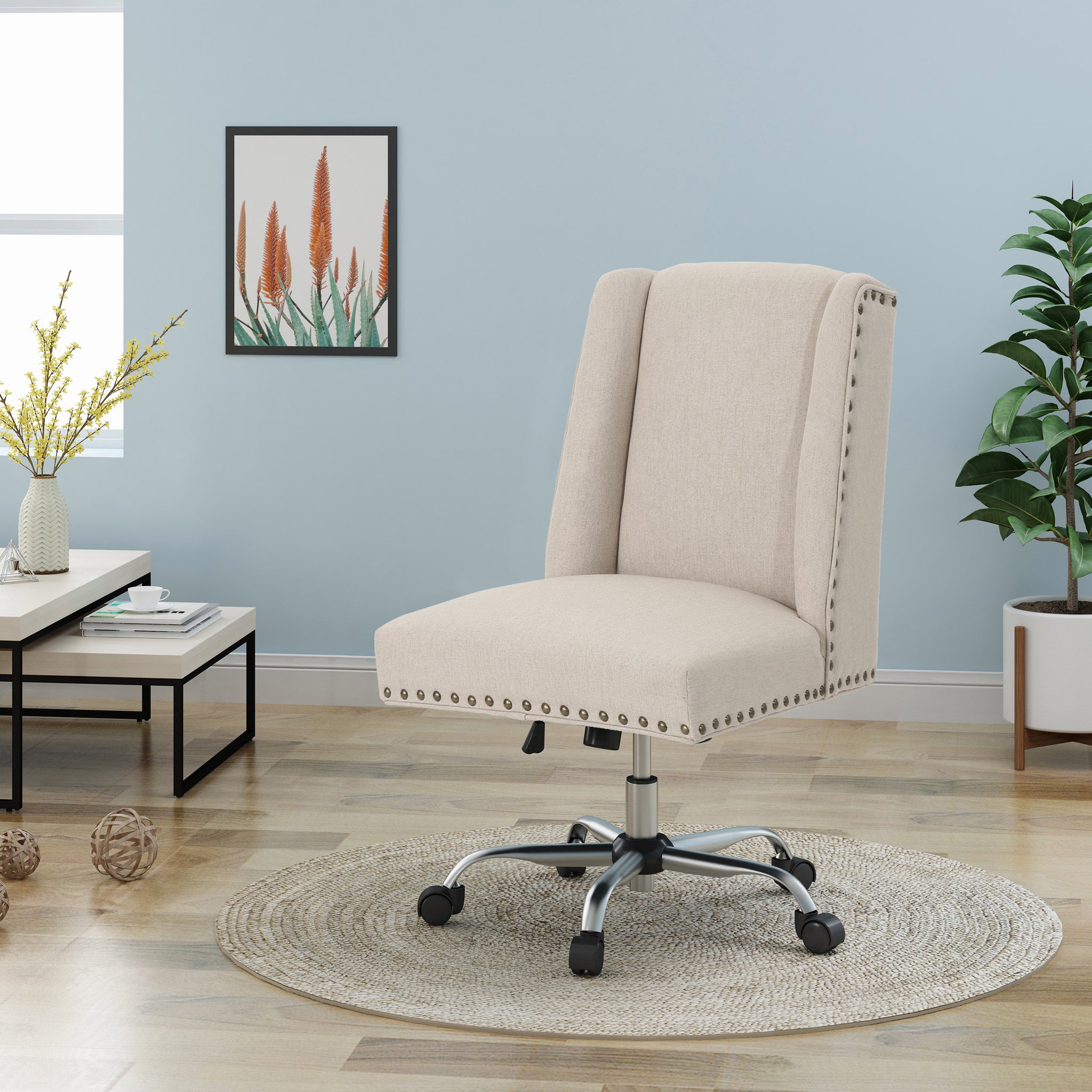 Office Chair Wheat Fabric