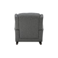 Grey Rocking Chair With Flared Arm Cushion Solid Grey Primary Living Space Foam Rocking Chairs Solid Back Wood Fabric