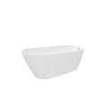 67'' Acrylic Freestanding Soaking Bathtub With Classic Slotted Overflow And Toe Tap Drain In Chrome, Cupc Certified.Easy To Install, 02141 Glossy White Oval Bathroom Freestanding Tubs Polished 61 69 In Contemporary Soaking Left Acrylic Acrylic