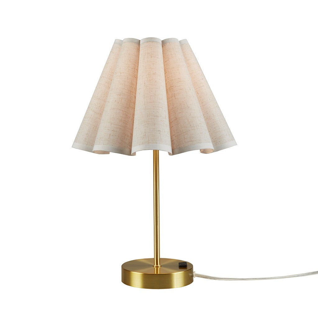 Tap Control And Dimmable Accent Table Lamp With Power Outlet Gold See Below Gold Iron